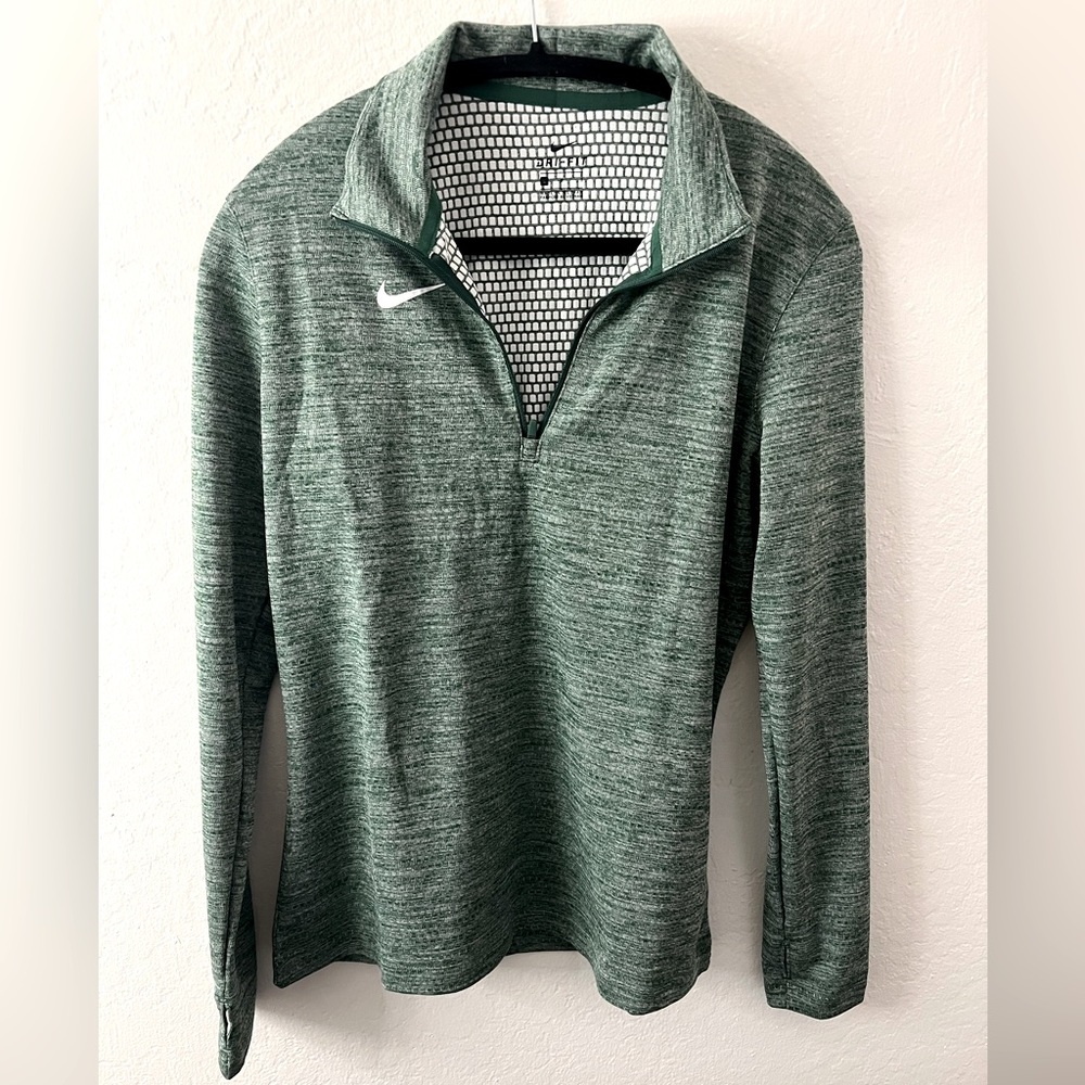 Nike Pullover Dri-Fit Green Large Womens - Picture 2 of 5